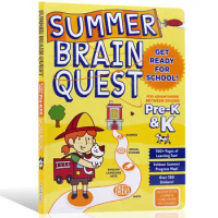 1Piece/Book Summer Brain Quest Pre-k&amp;k Textbook Exercises Original English Questions And Answers To Challenge The Mind Notebook