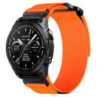1pc Replacement 22/ 26mm Nylon Watch Strap Breathable Sports Band for Garmin fenix5 6 7 5X 6X 7X Pro Smart Accessories