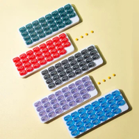 31 Grids Pill Box Case Container Organizer Travel Pill Case Keyboard Type Storage Box One Month Pill Medicine Dispenser Tablet