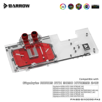 Barrow PC Full Cover RGB GPU VGA Liquid Water Cooling Block Cooler for GIGA RTX AORUS 3090 3080Ti 3080 BS-GIX3090-PA2