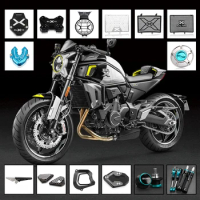 2023 Motorcycle Accessories Key Shell Cover &amp; Headlight Protector Cover For CFMOTO 700CLX 700 CLX 700CL-X CLX700 2020 2021 2022
