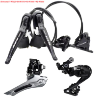 SHIMANO R7020 Groupset 105 R7020 Hydraulic Disc Brake Derailleurs ROAD Bicycle R7020 R7070 ST+BR+FD+RD shifter Brake Front Rear