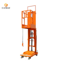 Ce Certificated Aerial Hydraulic Full Electric 5m Movable Mini Order Picker
