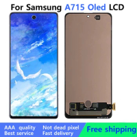 6.7'' AMOLED For Samsung Galaxy A71 Display LCD Screen Touch Digitizer Assembly Replacement Parts For Samsung A715 LCD