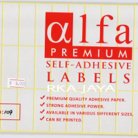 Stiker Label Harga Undangan Nama Alfa