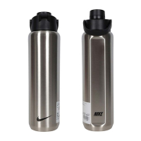 NIKE RECHARGE 大口徑保冷瓶 24OZ-水壺 慢跑 登山 單車 N100331195324 銀黑