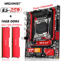 MACHINIST X99 RS9 Motherboard Combo Kit DDR4 16GB=2*8gb 2666MHz RAM Memory Support Xeon LGA 2011-3 CPU Processor NVME M.2 SATA