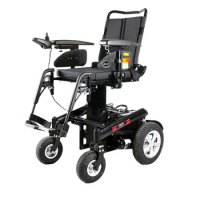 Terrain folding lightweight manual wheelchair with battery