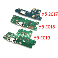20pcs For Huawei Y5 Y6 Y7 Y9 Pro 2017 2018 2019 Prime USB Charger Dock Port Connector Board USB Charging Port Flex Cable