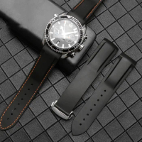 Curved End Rubber Silicone Watch Bands For Omega Seamaster 300 Speedmaster Strap Brand Watchband 20mm 22mm Blue Black Orange