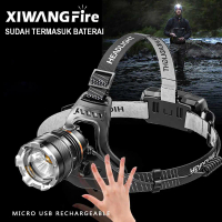 Senter Kepala Headlamp LED XHP50 Rechargeable IPX4 20W