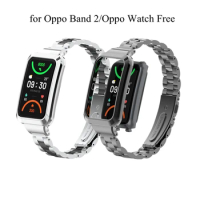 Luxury Metal Strap For Oppo Band 2 Bracelet Stainless Steel Solid Watch Band For OPPO Band2/Oppo Watch Free Strap Accessories