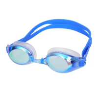 MIZUNO SWIM 泳鏡-抗UV 防霧 蛙鏡 鏡面 游泳 戲水 藍紫綠