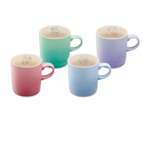 【Le Creuset】米飛兔系列 瓷器英式馬克杯350ml 四色選一(薔薇粉/薄荷綠/海岸藍/粉彩紫)