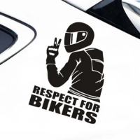 Respect Biker Sticker Motorcycle Sticker Respect for Bikers Reflective Car Stickers Moto Auto Decal Vinyl On Car styling
