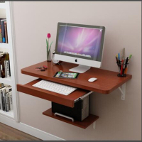 壁掛颱式電腦桌省空間折疊桌掛墻桌墻上多功能筆記本電腦連壁書桌