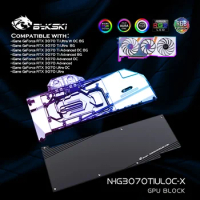 Bykski N-IG3070TIULOC-X, GPU Water Block For Colorful iGame RTX 3070/3070 Ti Ultra Advanced OC Graphics Card Radiator,VGA Cooler