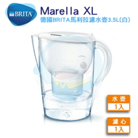 【全省免運費】德國 BRITA 3.5L MARELLA 馬利拉記憶型濾水壺XL(白色)
