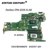 For HP PAVILION NOTEBOOK 15-AB220NR 15-AB Laptop motherboard DAX1BDMB6F0 830597-601 830597-501 830597-001 i5-6200U