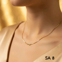 Kalung Emas Korea Aesthetic | Anti Karat | Berkilau seperti emas asli |