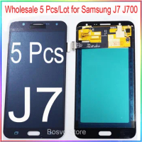 Wholesale 5 Pieces/Lot for Samsung J7 2015 J700 LCD screen display with touch assembly OLED2