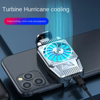 TACHUN Mobile Phone Heat Dissipator with Temperature Display Gaming Cooling Radiator with Universal Back Clip for Mobile Phones