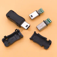 EClyxun 10sets/lot 3 in 1 MINI 10P 10Pin USB Jack MINI 10P USB Male Plug Connector with plastic shell