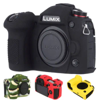 For LUMIX G9 Silicone Cover For Panasonic LUMIX G9 Digital Camera Cover Litchi Texture Surface Skin Silicone Camera Protector
