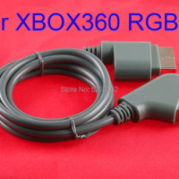 20PCS For Microsoft Xbox 360 1.8m/6FT RGB Scart Video HD TV AV Cable For XBOX 360 Version Game Console Video Cable