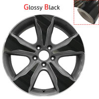MATTE/ GLOSSY BLACK Protective Film DIY Pre-cut Wheel Stickers For ACURA MDX 2014-2016 18" Rims Wrap Decal Vinyl