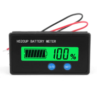 12V24V36V48V60V72V Battery Indicator LED Battery Capacity Voltage Monitor Gauge Acid Battery&amp;Lithium ion Battery Tester for Car