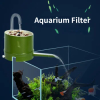 ABS Aquarium Filter Box Bamboo Tube Type Water Flow Device Small Top-mounted External 3-IN-1 Fish Tank Filter Water Purification