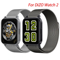 Milanese Magnetic Loop Strap For Realme DIZO Watch R Pro GPS Smart Watch Band Metal Wrist Bracelet For DIZO Watch 2 Correa Belts