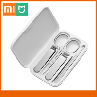 Xiaomi Mijia Nail Clipper Set 5Pcs Portable Fingernail Toenail Manicure Pedicure Magnetic Absorption Stainless Steel