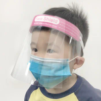 Child Face Shield Protection Transparent Face Screen Anti-Fog PET Double Face Mask