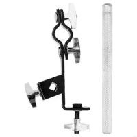 92ME Hoop Mounted Cowbell Clamp Adjustable Cowbell Mount Clamp Cowbell Stand Cowbell Holder Clip Cow