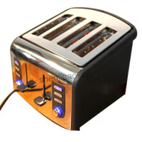 Stainless steel 4slices Toaster automatic toaster CFDQ004 electric oven toaster breakfast machine Baking Heating bread machine