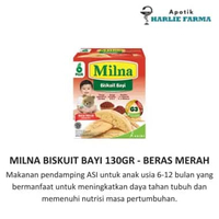 Milna Biskuit Bayi 130gr - Snack Bayi 6-12 Bulan Beras Merah