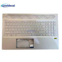 For HP Pavilion 15-CU 15T-CU C Cover Series Laptop Silver Cover US English Keyboard Palmrest Assembly L24926-001