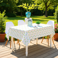 Cross-border wholesale pastoral-style tablecloth, oil-proof, washable, plastic EVA tablecloth, PVC c