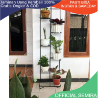 BESI 8MM TINGGI 1 5 METER/Rak Pot Tanaman Bunga Standing Planter 7 Dudukan Tanaman Minimalis/Rak Bun