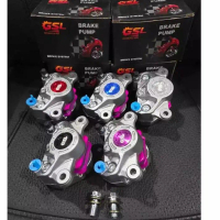 KALIPER BRAKE PUMP 2P GSL COIN + BREKET NINJA 150 R SS BELAKANG 220 CNC ALUMUNIUM IMPORT
