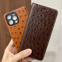 Magnetic Genuine Leather Skin Flip Wallet Book i Phone Case On For iphone 11 12 13 14 15 Pro Max 15Pro ProMax i15 i14 256/512