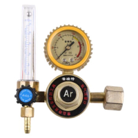 Argon CO2 Pressures Reducer G5/8" 0-25Mpa Tig Flow Meter Welding Regulator Gauge Shock Absorption Gas Flowmeter
