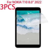 3PCS PET Soft Film Screen Protector For Nokia T10 8.0 inch 2022 Tablet Screen Protector Protective Film For Nokia T10 8 inches