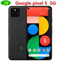 Desbloqueado original do pixel 5-smartphone do google, 5g, câmara 16mp, 6 polegadas, 6gb, rom de 128gb, bateria de 4080mah