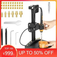 Vertical Professional Heat Set Insert Press Pro 90W Digital Soldering Iron Kit M2-M8 Nut Kit Solder 