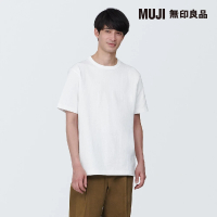 【MUJI 無印良品】男有機棉水洗粗織圓領短袖T恤(共7色)