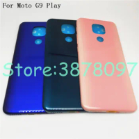 New Housing Battery Cover Parts Housing For Motorola Moto G9 Play Rear Battery Door Back Cover
