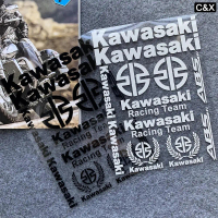 Set Pelekat Reflektif, Kawasaki, Lencana Lambang Motosikal, Pelekat Telinga Gandum, Untuk Fury125, B